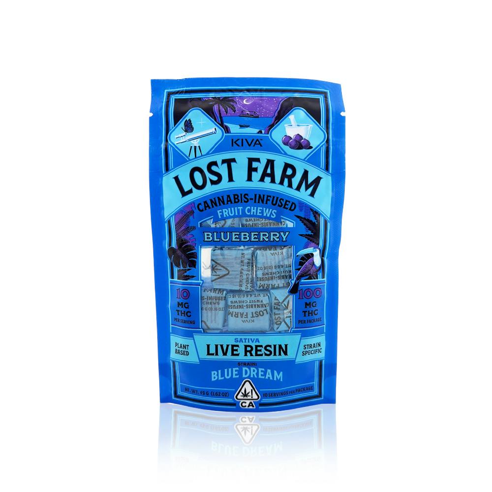 Blueberry 'Blue Dream' Live Resin Chews | 100mg | 10ct | 10mg/ea