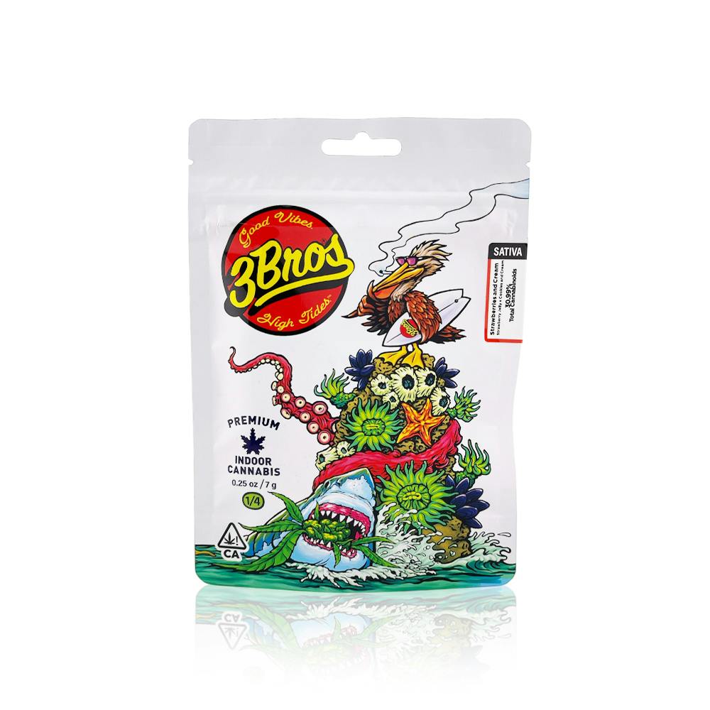 3 BROS - Flower - Strawberries & Cream - 7G