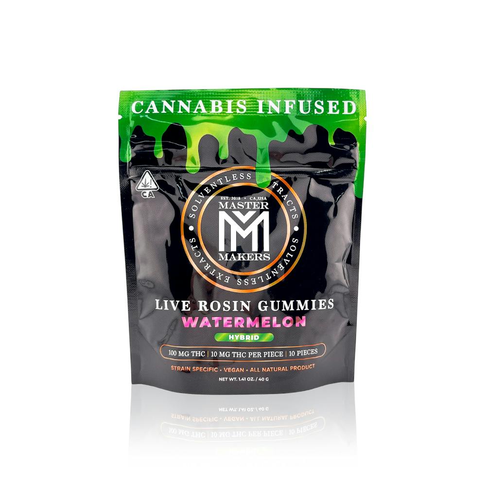 MASTER MAKERS - Edible - Watermelon - Gummies - Live Rosin - 100MG