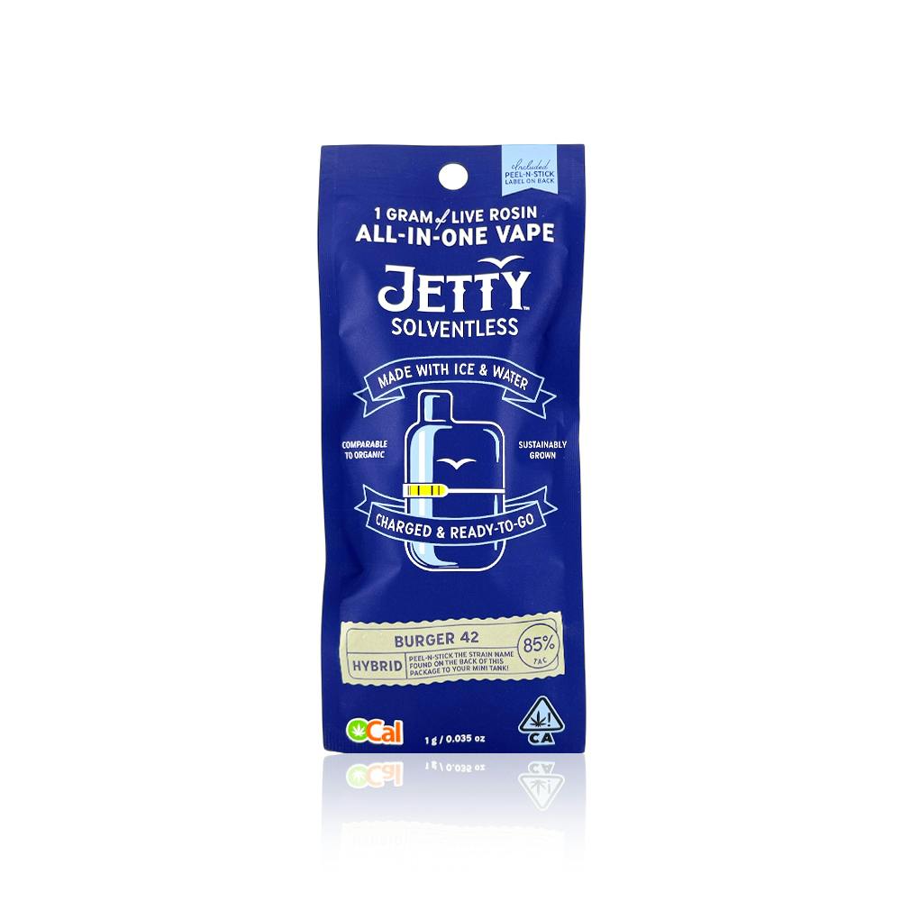 JETTY EXTRACTS - All In One - Burger 42 - Live Rosin - Mini Tank - 1G
