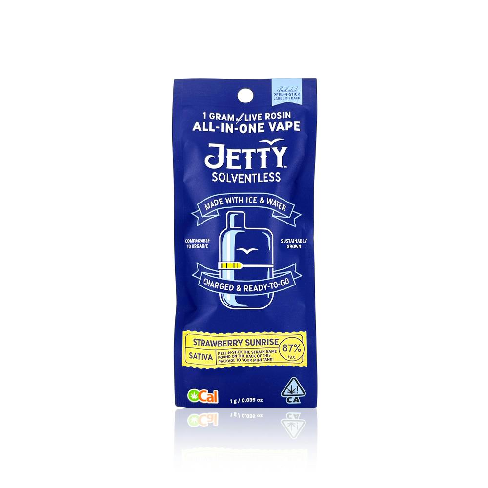 JETTY EXTRACTS - All In One - Strawberry Sunrise - Live Rosin - Mini Tank - 1G
