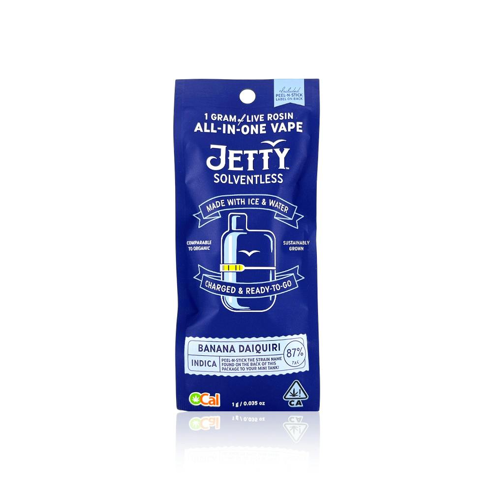 JETTY EXTRACTS - All In One - Banana Daiquiri - Live Rosin - Mini Tank - 1G