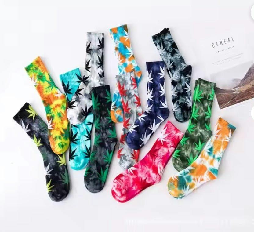 Mecca Mid City - Weed Socks - Tie Dyed