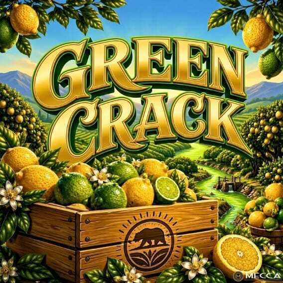 Mecca - $5.96/$17.87 - Green Crack - Gram