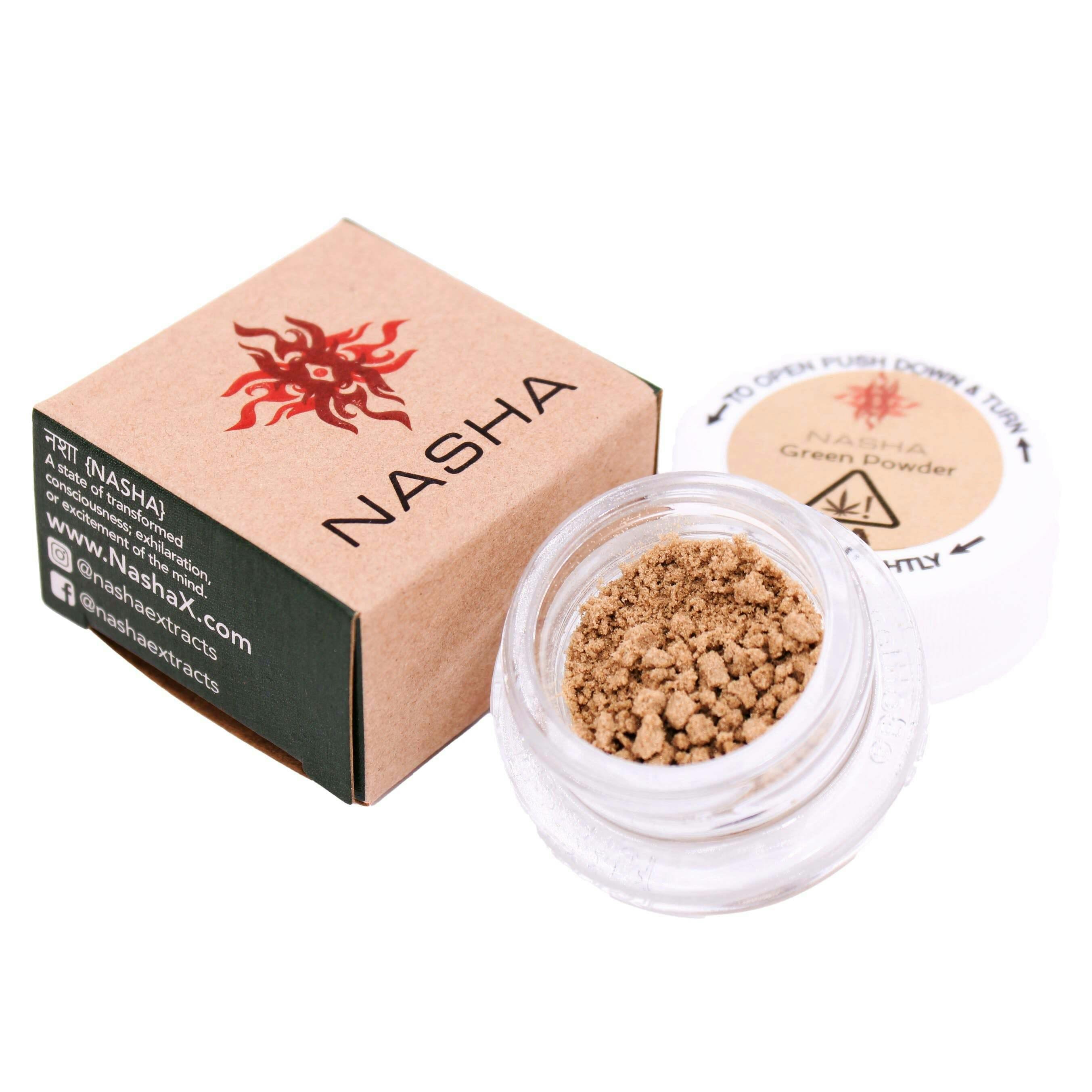 Nasha - $30.54 Green Hybrid Secret Weapon Unpressed Hash - 1 gram