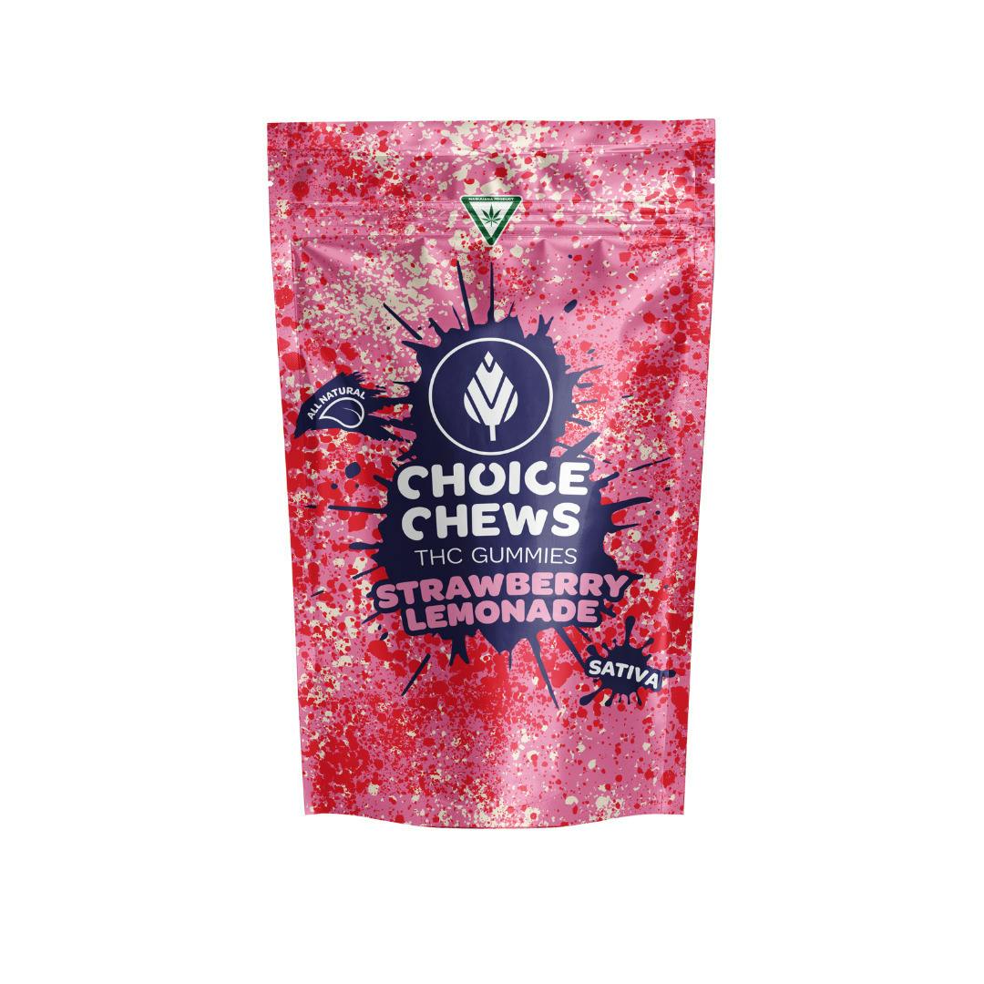 Choice | Super Sour Strawberry Lemonade Gummies | 10x20mg