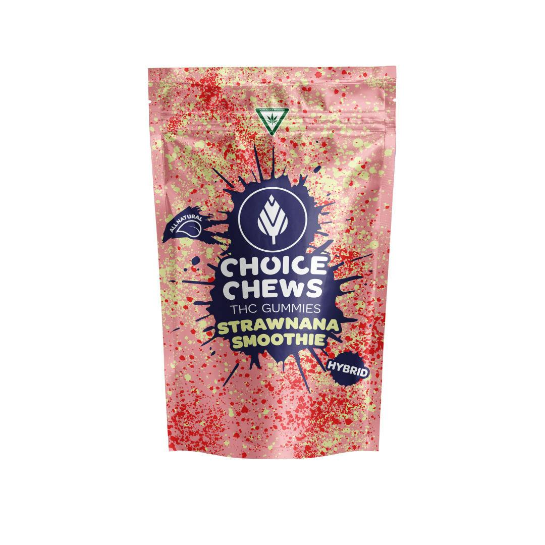 Choice | Chews Strawnana Smoothie Gummies | 10x20mg