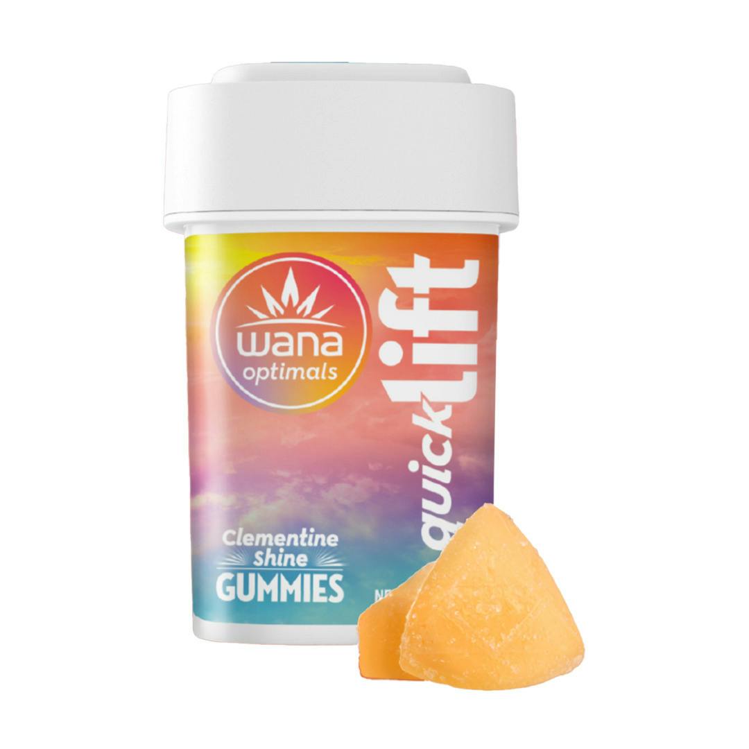Wana Optimals | Clementine Shine Quick Lift Gummies | 1:1:1 THC:THCV:CBG