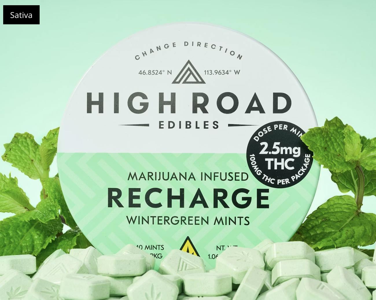 High Road Mints - Recharge - Wintergreen Sativa
