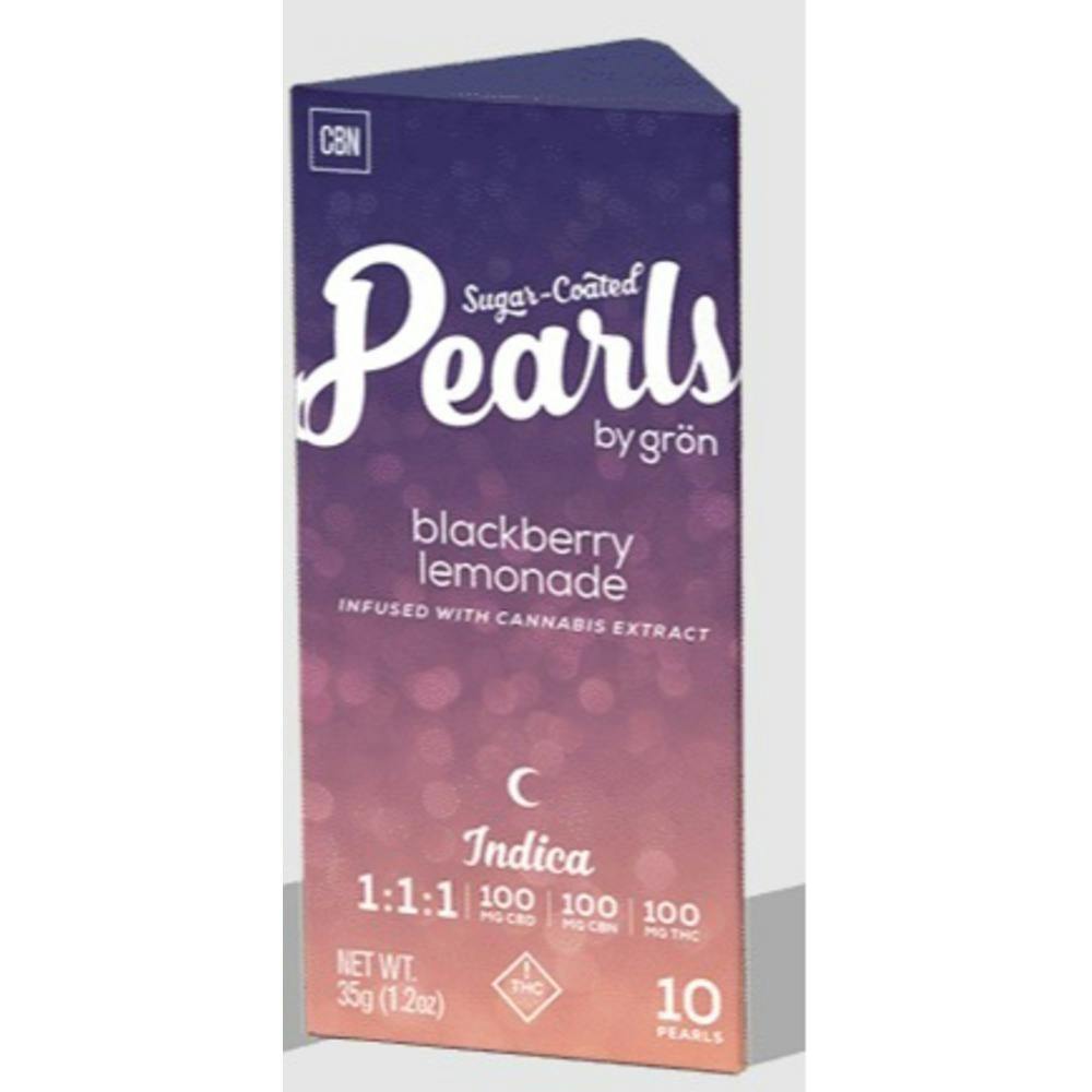 Pearls Blackberry Lemonade 1:1:1 CBD:CBN (I) Gummies 100mg