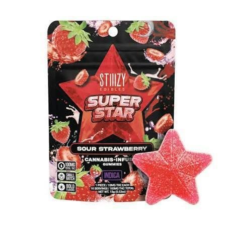 Stiiizy Sour Strawberry Star (I) Gummy 100mg
