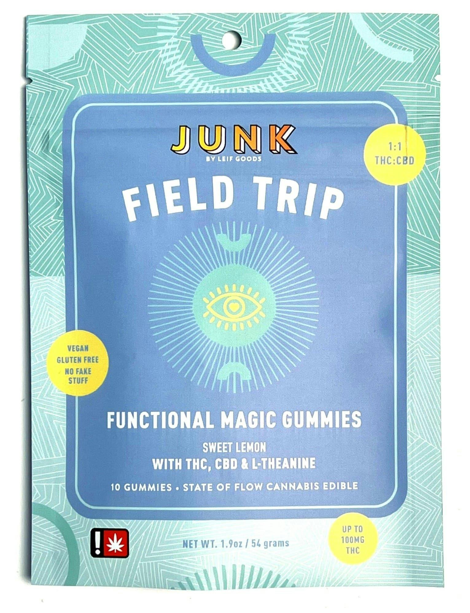 (1:1) CBD/THC Field Trip Gummies 10-Pack