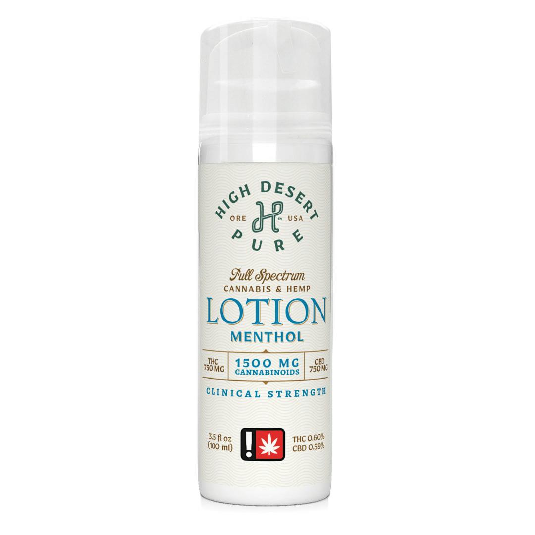 1500mg Clinical Strength Lotion Menthol