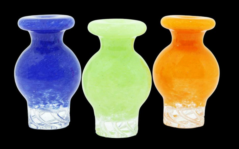 Glass - ($15) 2″ Color Frit Spinner Orb Carb Cap
