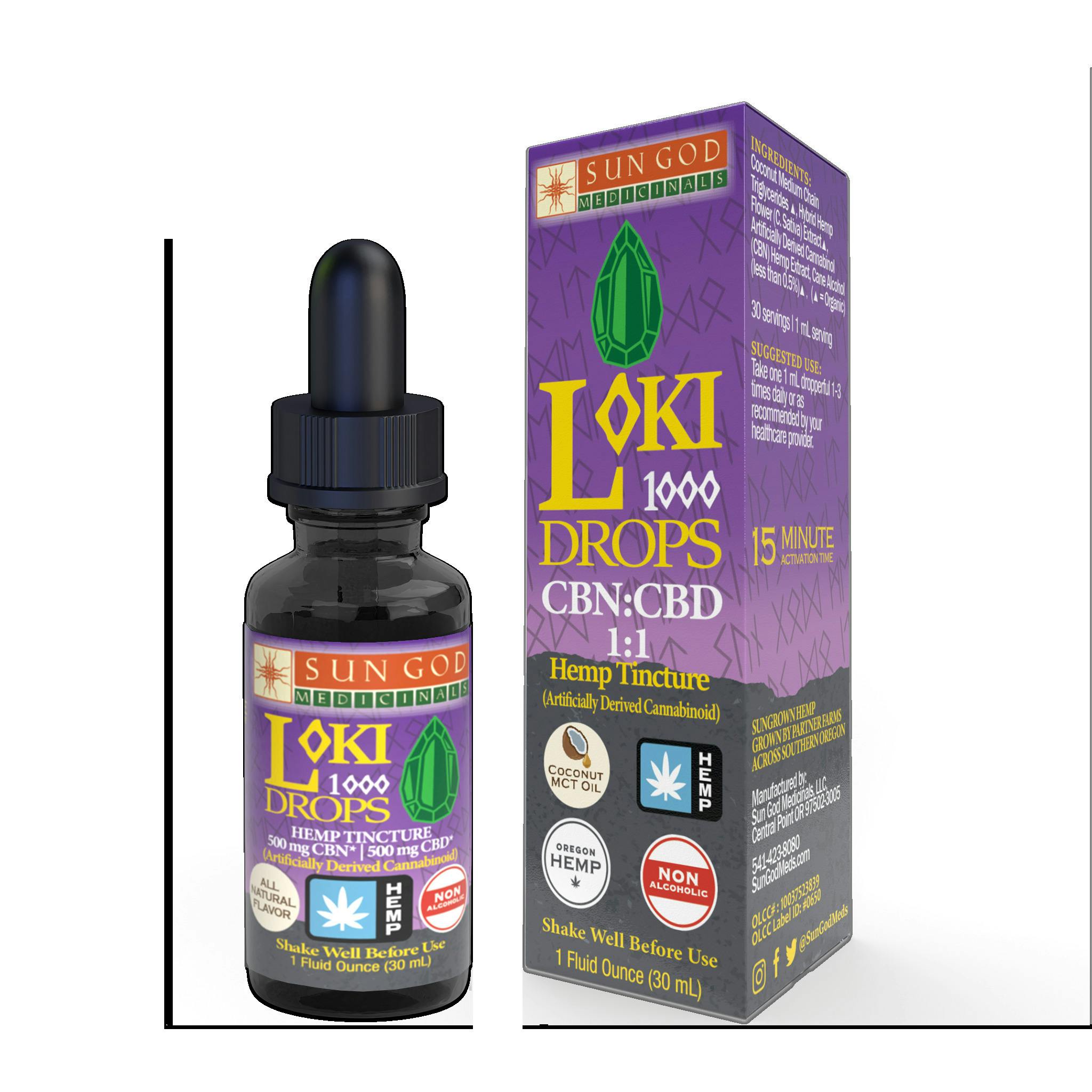 (1:1) CBN/CBD Loki MCT Tincture