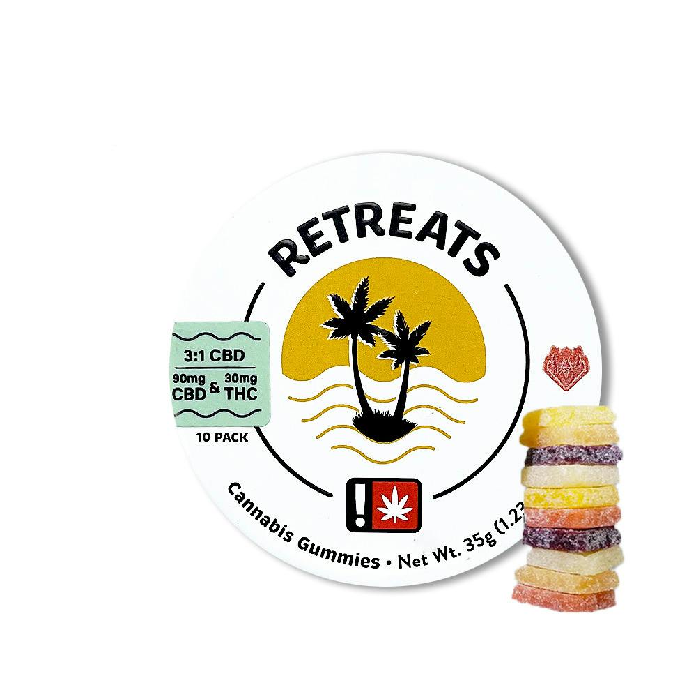 1:1:1 CBG/CBD Retreats 10-Pack
