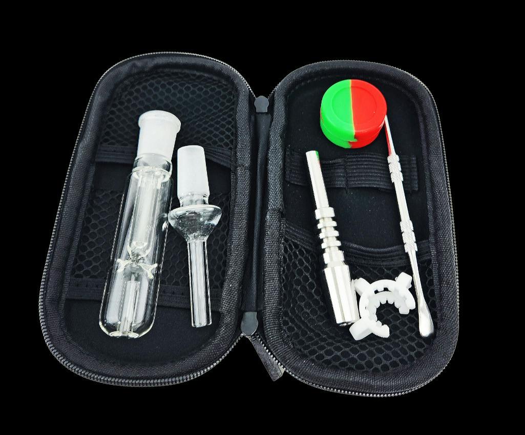 Glass - ($20) 4″ 14mm Nectar Collector Kit w/ Zipper Case