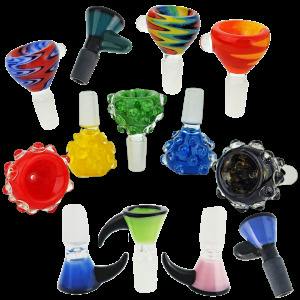 Glass - ($5) 14mm Flower Bowl (Assorted)