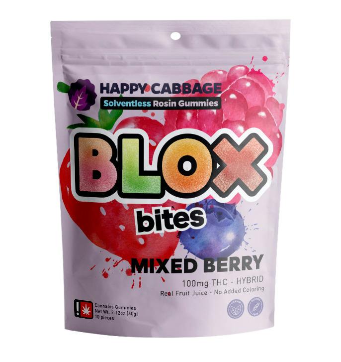 Happy Cabbage - Raspberry Rosin BLOX Bites 10pk