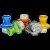 Glass - ($10) 1.5″ Color Top Hat Spinner Carb Cap
