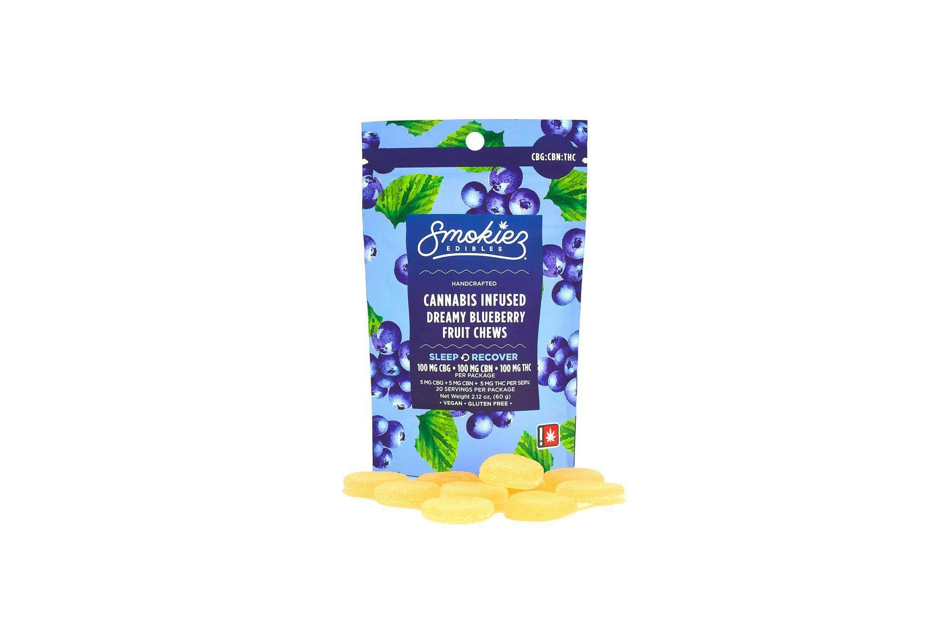 Smokiez - 1:1:1 (THC:CBN:CBG) Dreamy Blueberry Gummies 10pk