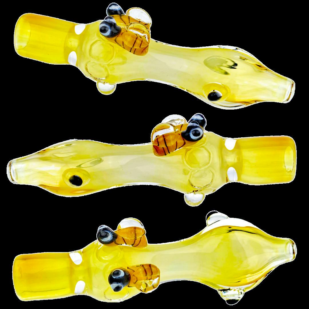 Glass - ($10) 4″ Fume Bee Chillum