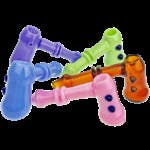 Glass - ($30) 5″ Solid Color Hammer Bubbler w/ Double Maria Neck