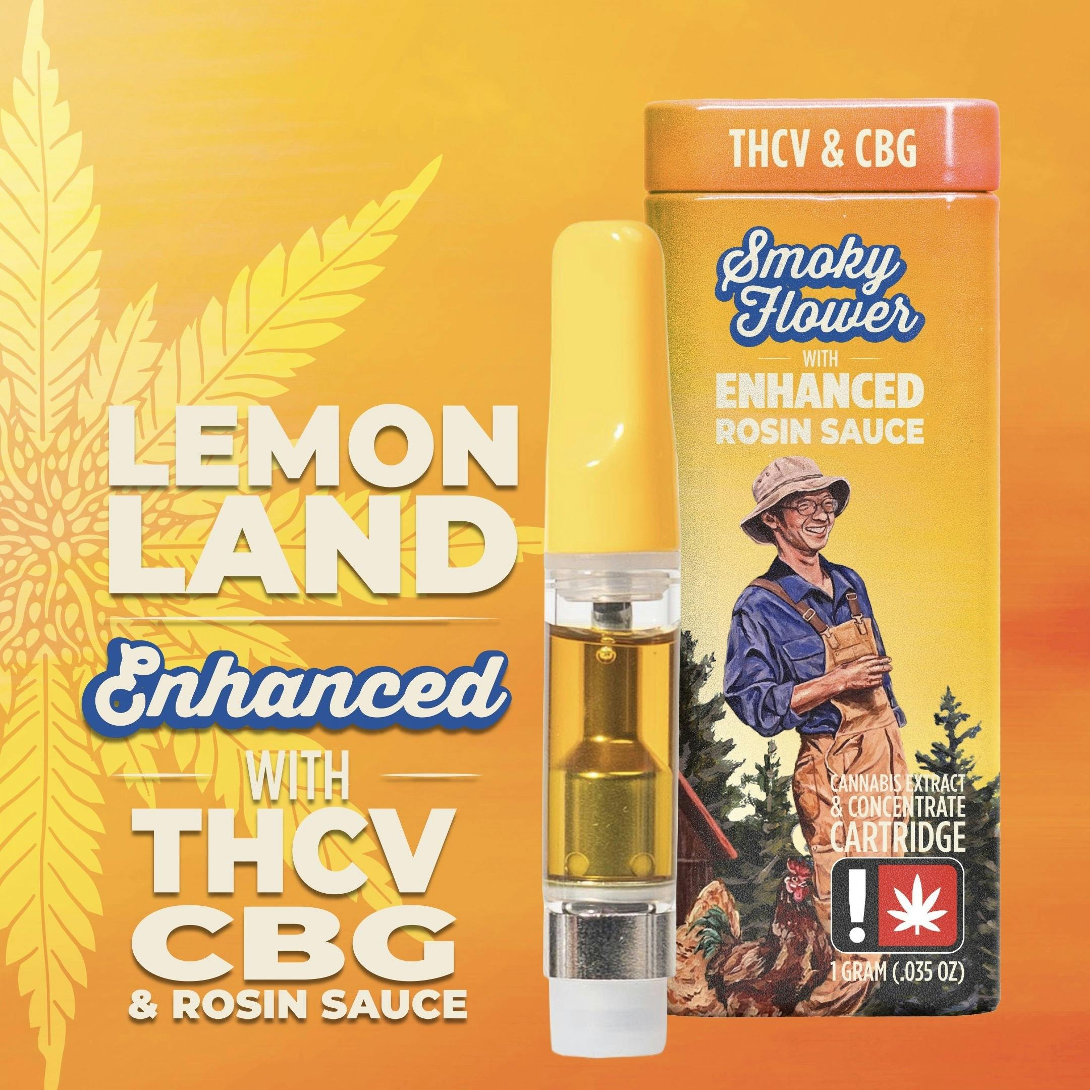 2:1:1 Lemon Land 1g Rosin+ Cartridge (THCV/CBG/S)