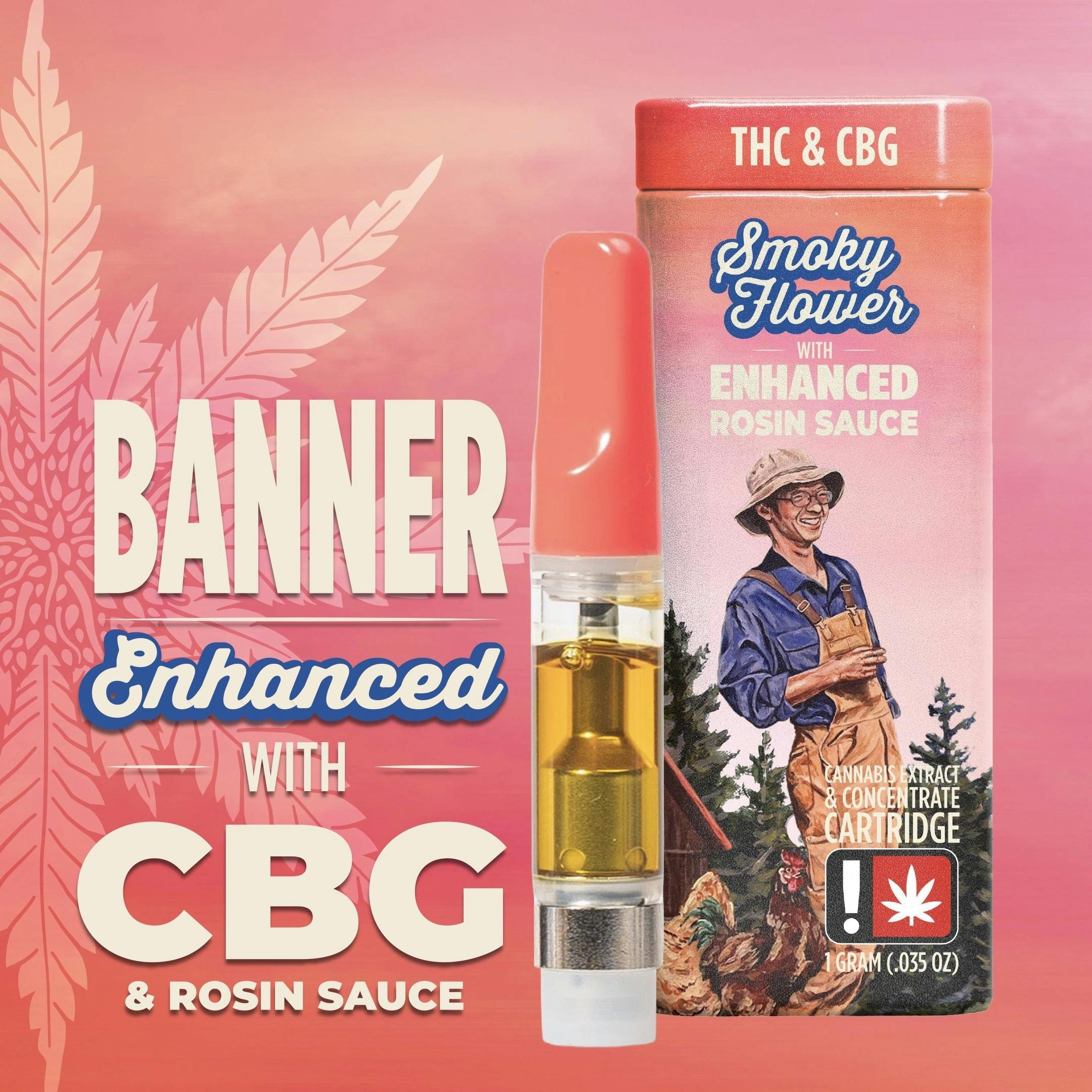 3:1 Banner 1g Rosin+ Cartridge (CBG/S)
