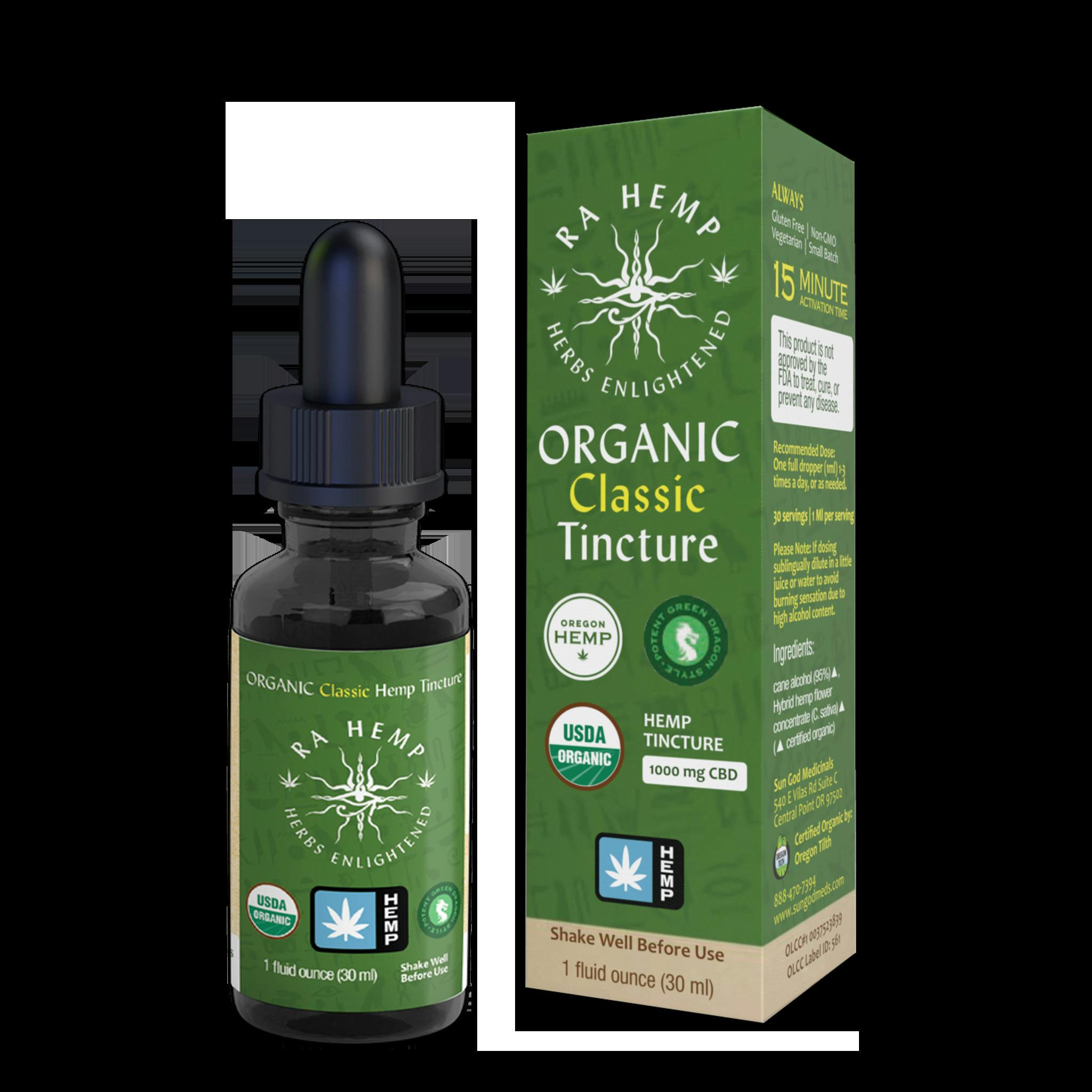 Ra Hemp Organic Indica Tincture
