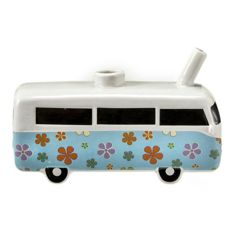 Flower Power Ceramic Hippie Bus Pipe