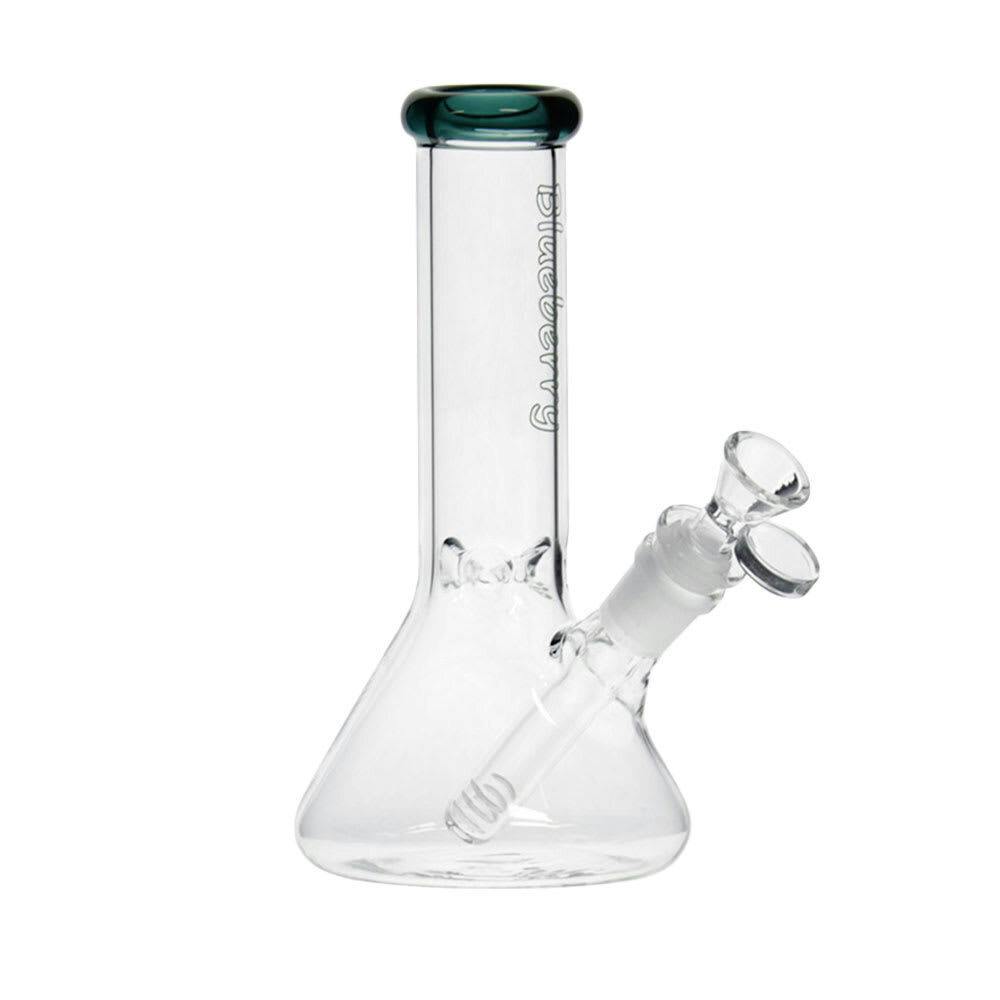 Blueberry 8" Glass Beaker Bong - Jade Green