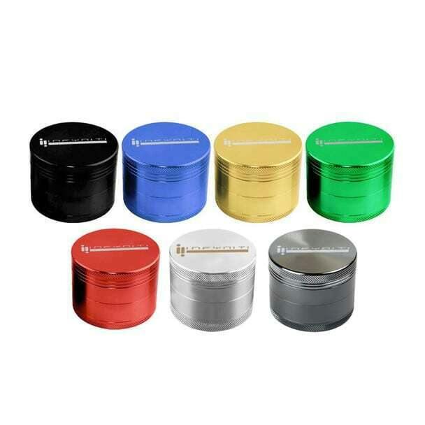 Infyniti 2.5" 4 Piece Zinc Pollinator Grinder - Various Colors