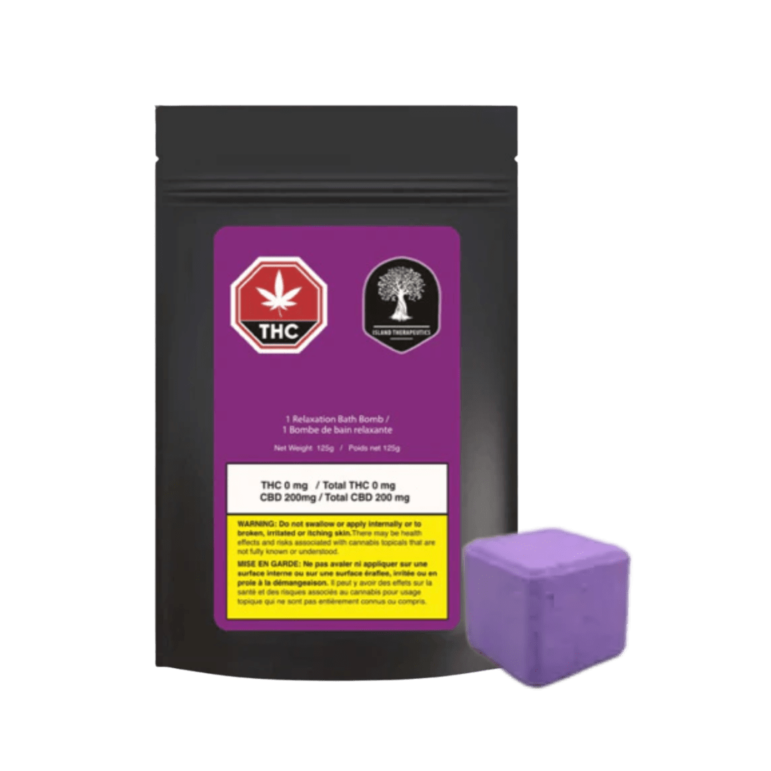 Island Therapeutics Relaxation Bath Bomb - CBD 200mg