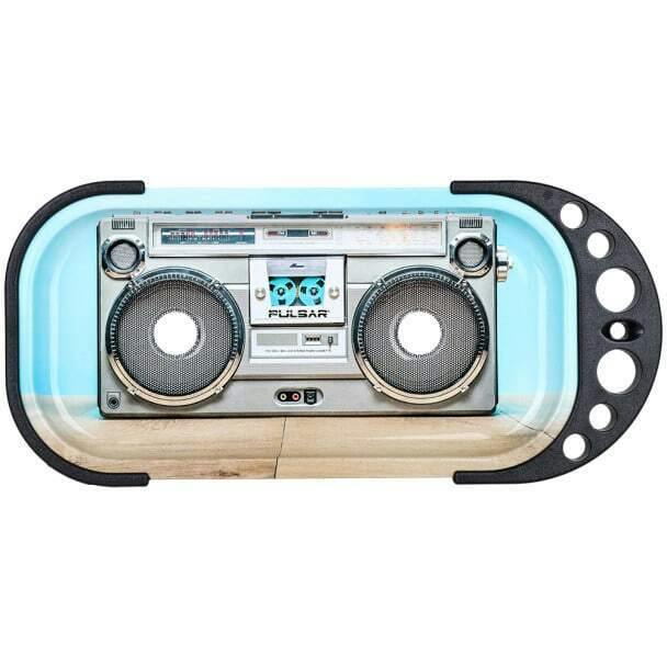 Pulsar Boom Box Elevated Cone Rolling Tray - 9.25"x7"
