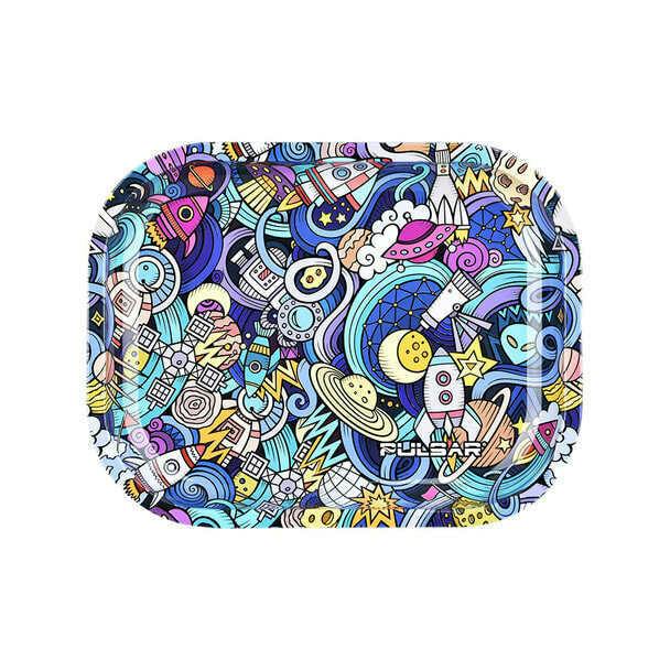 Pulsar Space Junk Mini Metal Rolling Tray