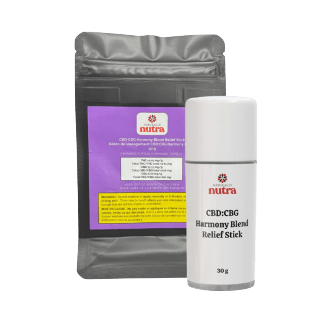 Naturally Nutra CBD:CBG Harmony Blend Relief Stick - 30g