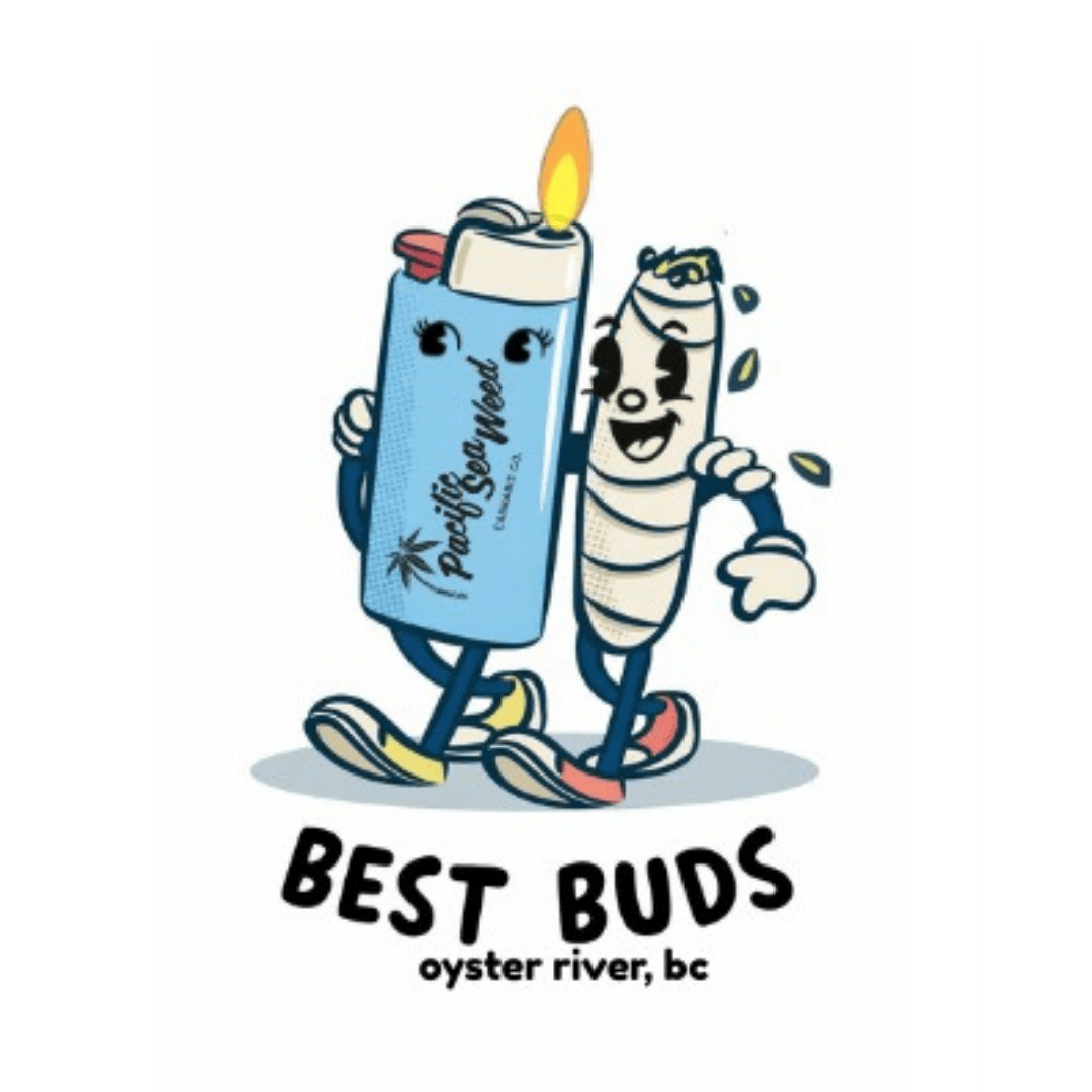 Best Buds Lighter and Joint Sticker