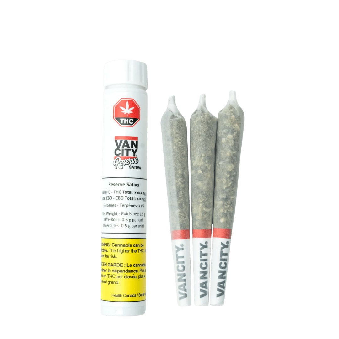 Vancity Cannabis Reserve Sativa Pre-Rolls - 3 X 0.5g