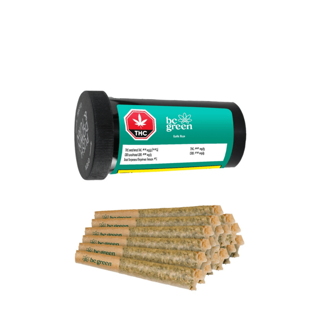 BC Green Garlic Haze Pre-Rolls - 20 X 0.5g