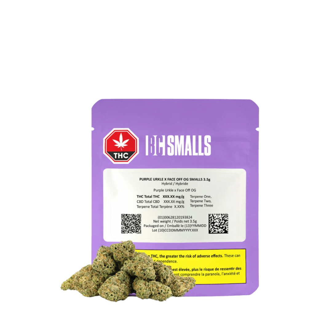 BC Smalls Purple Urkle X Face Off OG Smalls - 3.5g