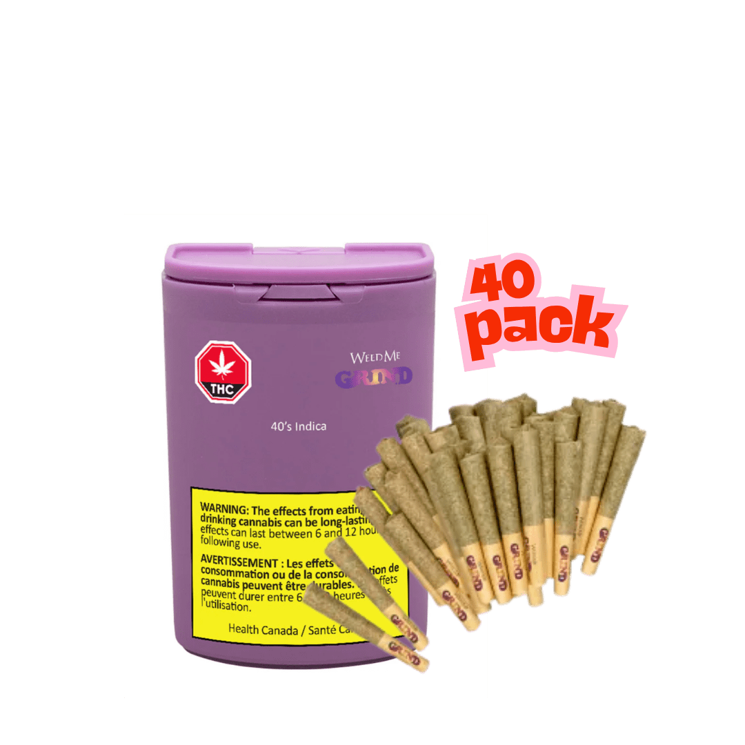 Weed Me Grind 40's Indica Pre-Rolls - 40 X 0.5g