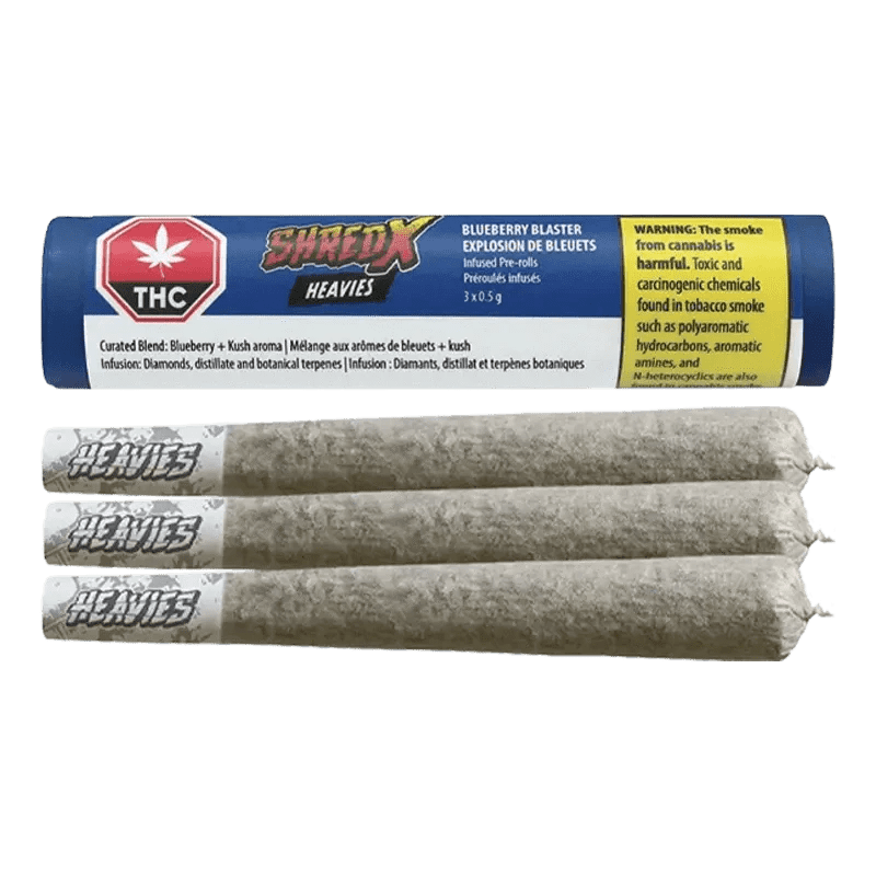 Blueberry Blaster Heavies Infused Pre-Rolls - 3 x 0.5g