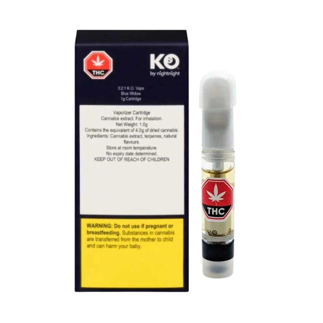K.O. by NightNight 3:2:1 K.O. Blue Widow Cartridge - 1g