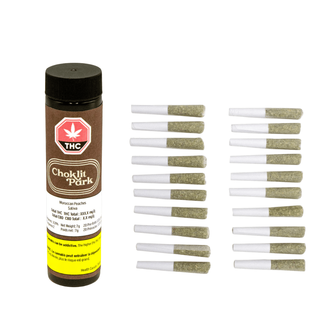 Choklit Park Moroccan Peaches Pre-Rolls - 20 X 0.35g