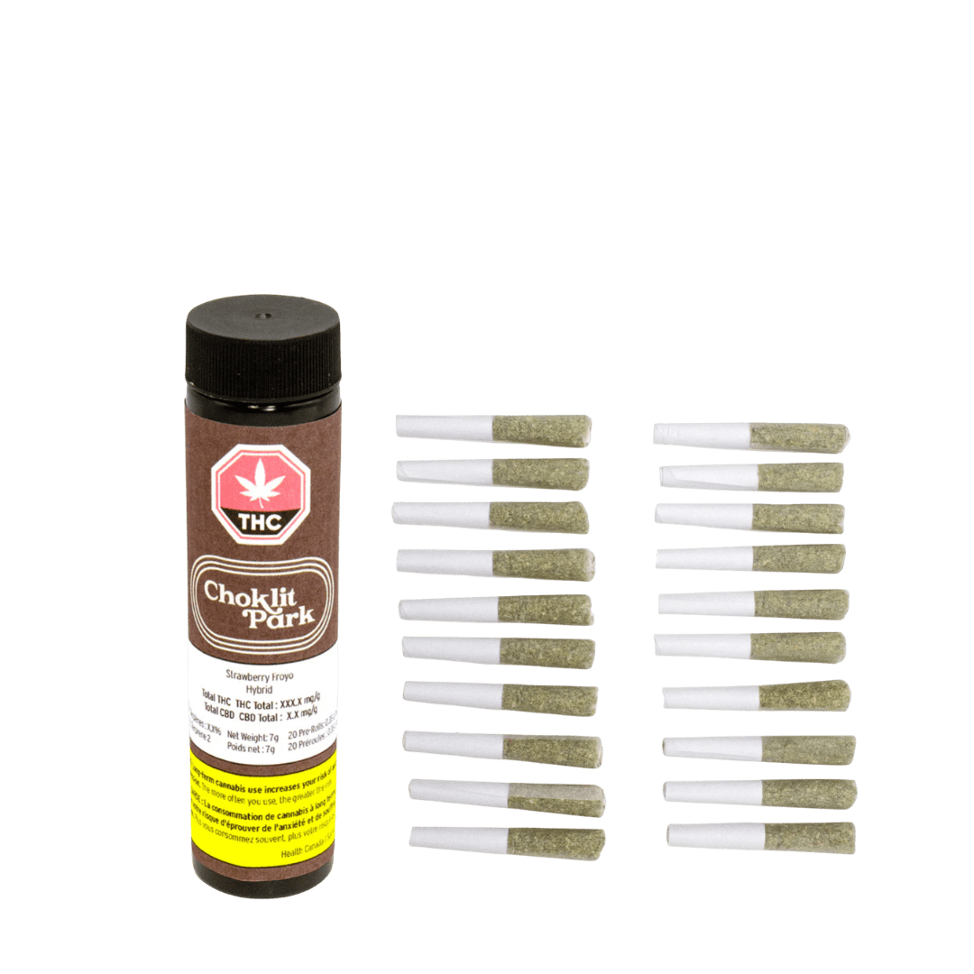 Choklit Park Strawberry Froyo Pre-Rolls - 20 X 0.35g
