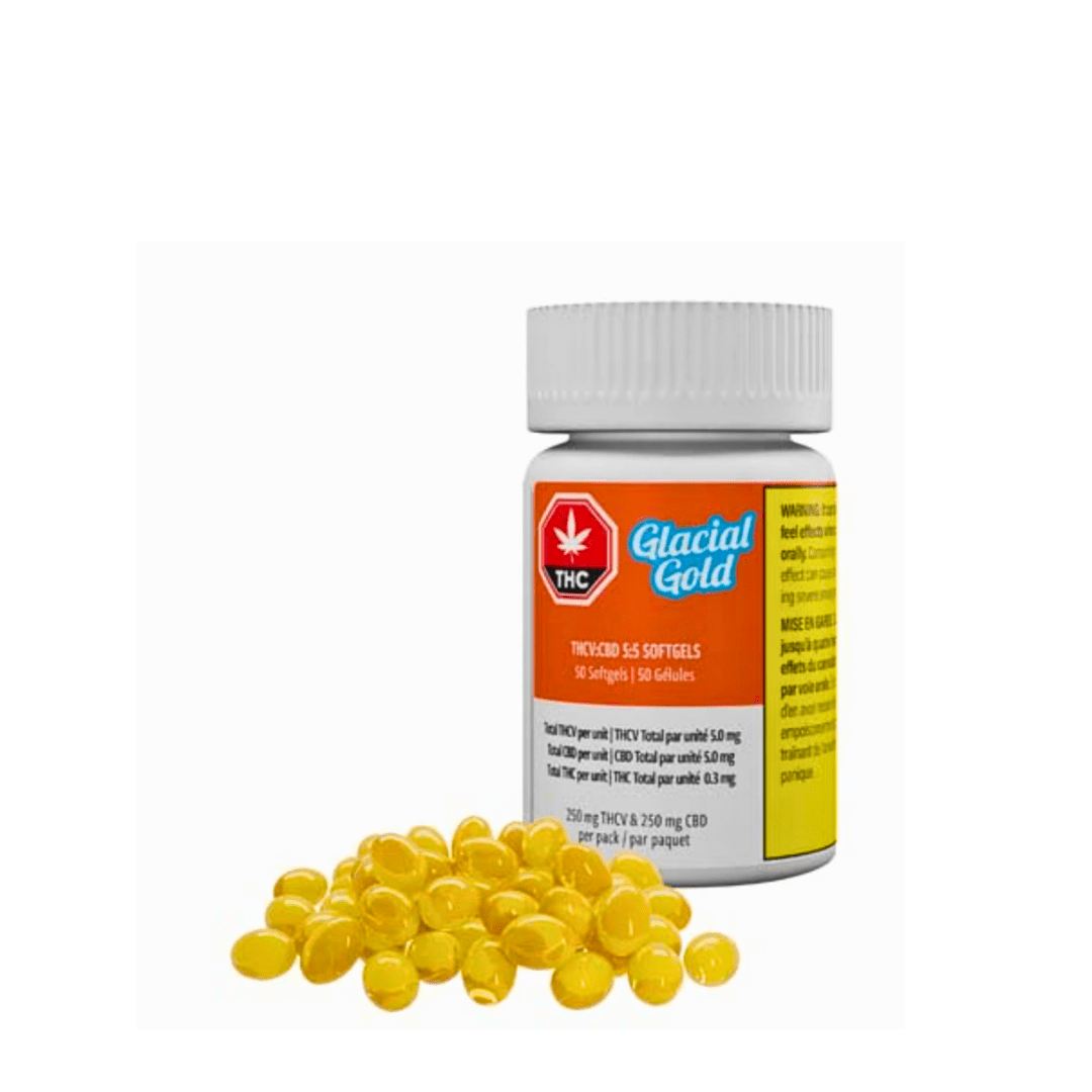 Glacial Gold THCV:CBD 5:5 Softgels - 50pk