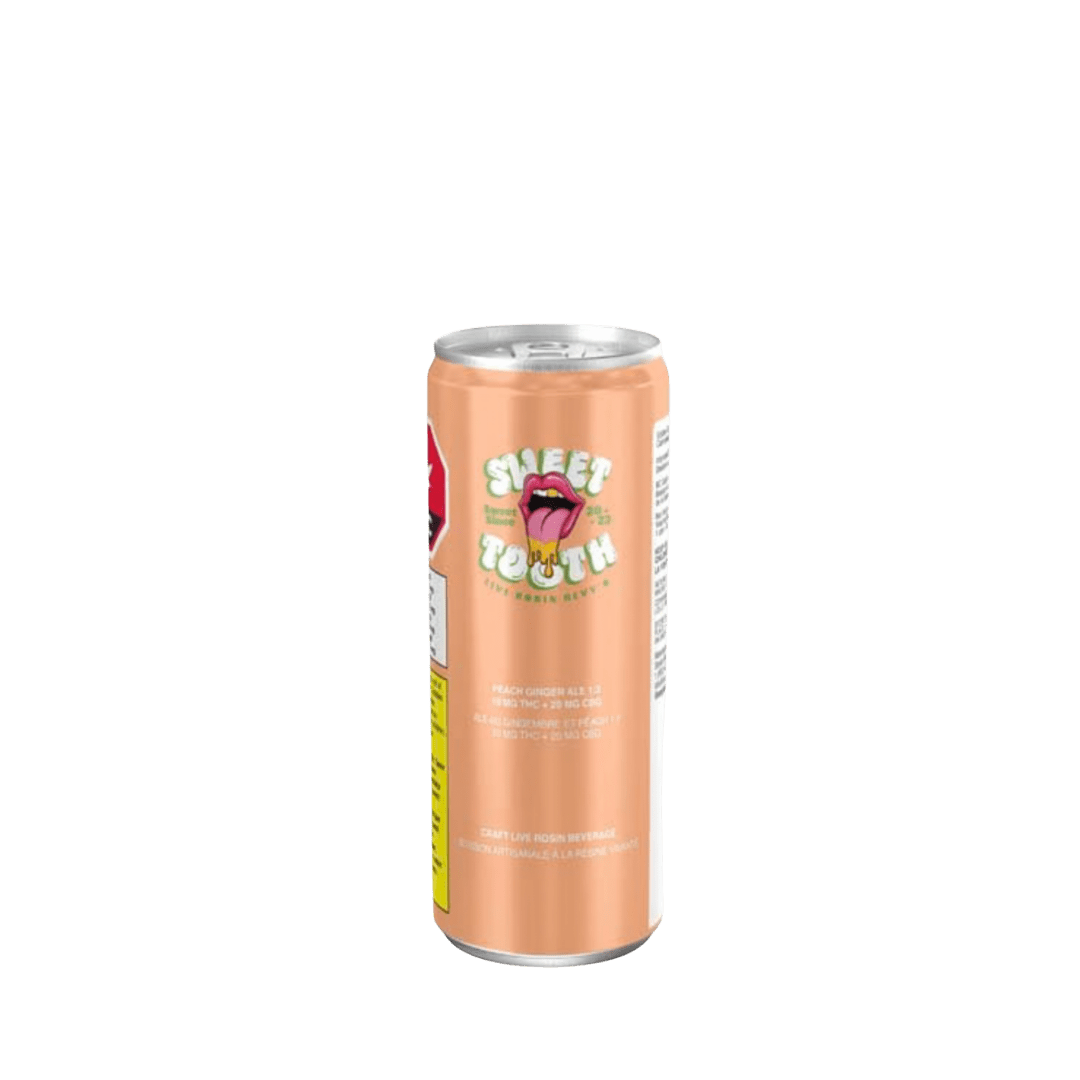 Sweet Tooth Peach Live Rosin Ginger Ale 1:2 THC:CBG - 355ml