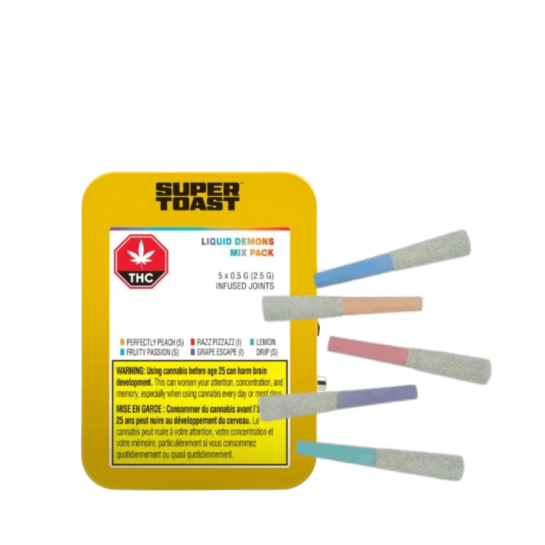 Super Toast Liquid Demons Mix Pack Infused Pre-Rolls - 5 X 0.5g