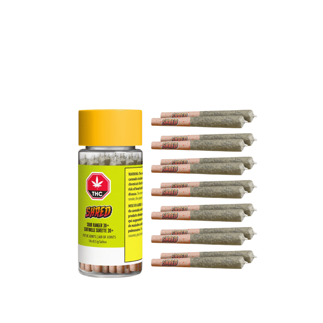 Shred Sour Ranger Jar of Joints Pre-Rolls - 14 X 0.5g